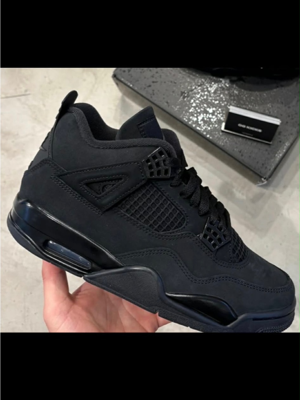 Jordan Men’s All-Black black cats  Low-Top Sneakers